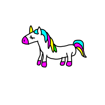 licorne arc-en-ciel